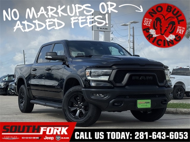 Used 2021 RAM Ram 1500 Pickup Rebel with VIN 1C6SRFLT6MN527614 for sale in Manvel, TX