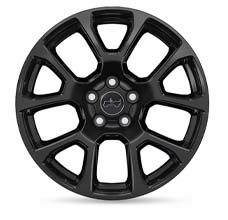 18-inch painted gloss black