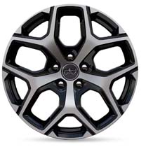 18-inch aluminum with gloss black pockets