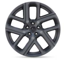 19-inch painted satin granite crystal