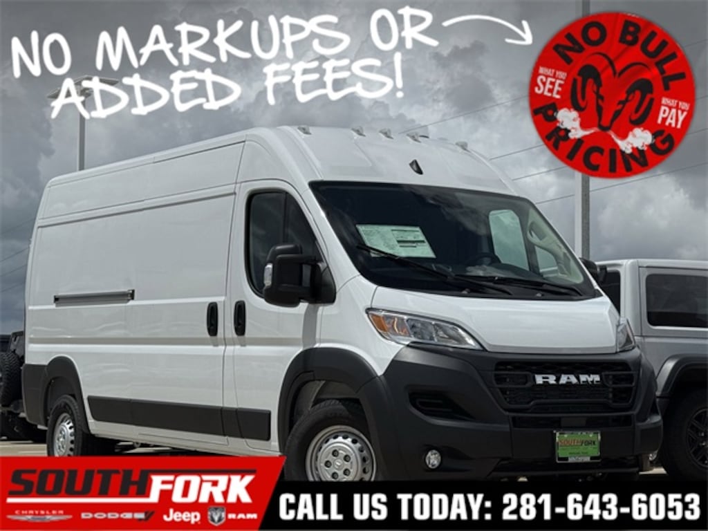 New 2025 Ram ProMaster 2500 PROMASTER 2500 TRADESMAN CARGO VAN HIGH ROOF 159' Cargo Van
