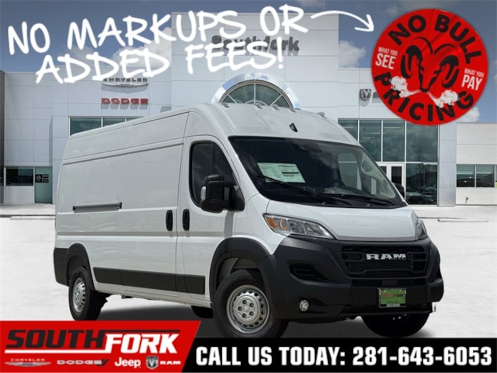 New 2025 Ram ProMaster 2500 PROMASTER 2500 TRADESMAN CARGO VAN HIGH ROOF 159' Cargo Van