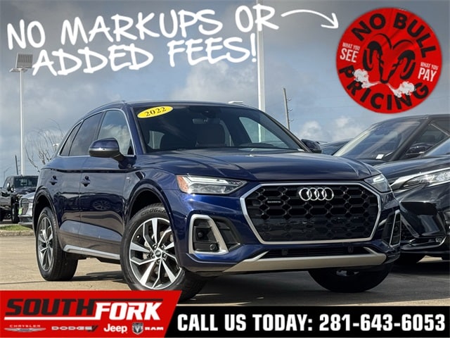 Used 2022 Audi Q5 Premium with VIN WA1GAAFY0N2084812 for sale in Manvel, TX