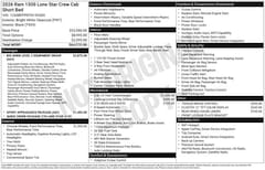 Used 2026 Ram 1500 LONE STAR CREW CAB 4X4 5'7 BOX Pickup For Sale near Houston, TX