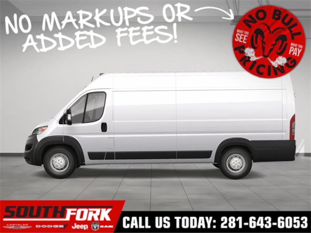 New 2025 Ram ProMaster 3500 PROMASTER 3500 TRADESMAN CARGO VAN HIGH ROOF 159' Cargo Van