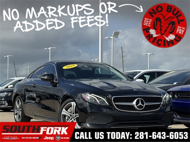 Used 2018 Mercedes-Benz E-Class E400 with VIN WDD1J6FB3JF018266 for sale in Manvel, TX