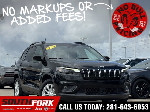 Used 2022 Jeep Cherokee Latitude Lux with VIN 1C4PJMMN1ND545889 for sale in Manvel, TX