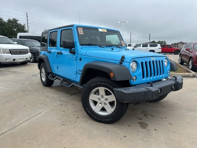 Used 2017 Jeep Wrangler Unlimited Sport S with VIN 1C4BJWDG0HL662347 for sale in Manvel, TX