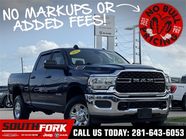 Used 2022 RAM Ram 2500 Pickup Big Horn with VIN 3C6UR5DL1NG423186 for sale in Manvel, TX