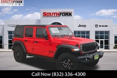 Used 2026 Jeep Wrangler 4-DOOR WILLYS Sport Utility For Sale near Houston, TX
