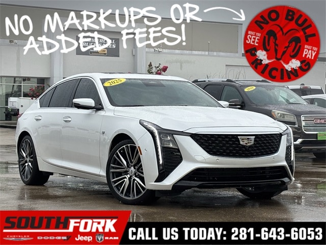 Used 2025 Cadillac CT5 Premium Luxury with VIN 1G6DN5RW8S0102868 for sale in Manvel, TX