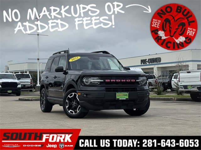 Used 2022 Ford Bronco Sport Outer Banks with VIN 3FMCR9C64NRE29152 for sale in Manvel, TX