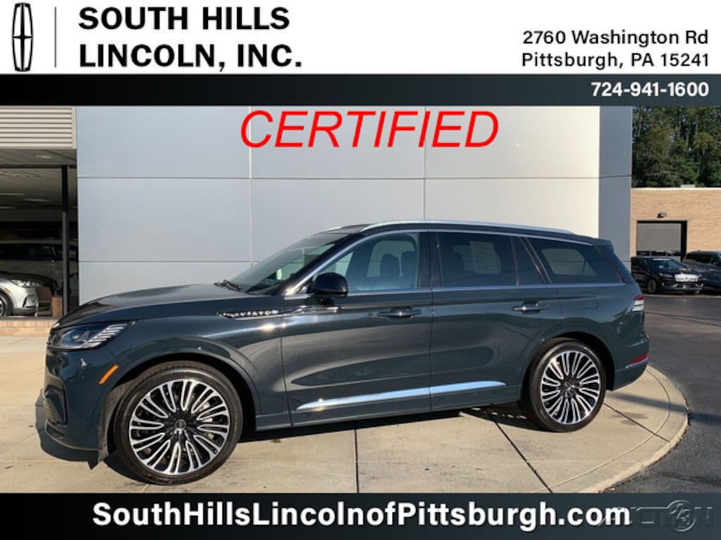 Certified 2025 Lincoln Aviator Black Label SUV