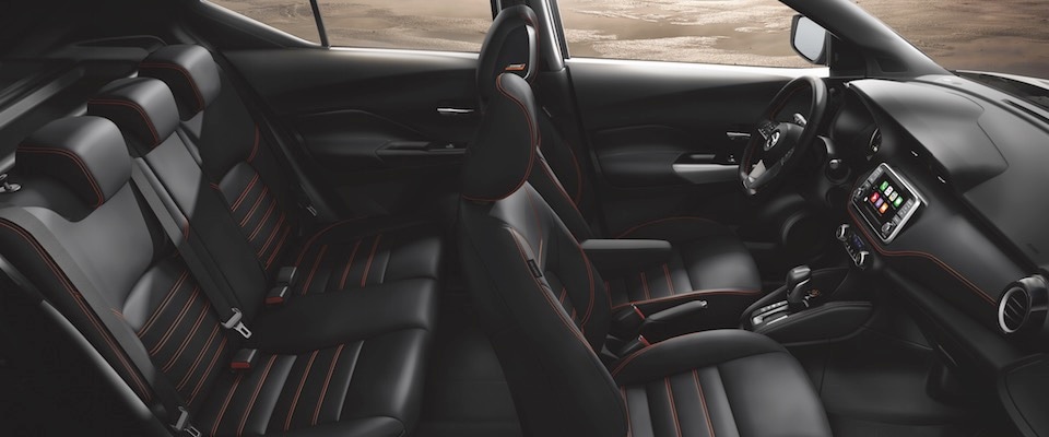 Nissan Kicks Interior The interior seating of the 2018 Nissan Kicks