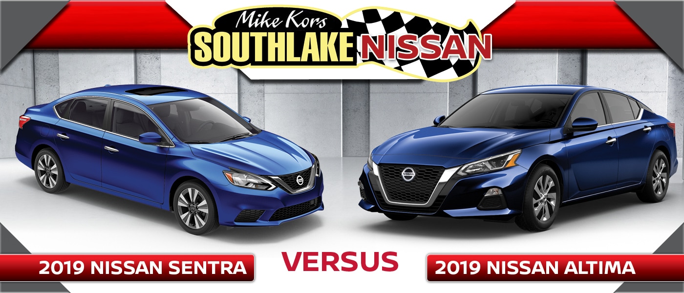 2019 Nissan Sentra vs. 2019 Nissan Altima What’s the difference?