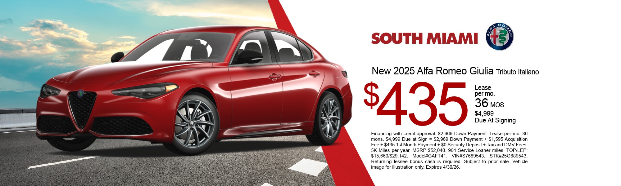 New Vehicle Specials | South Miami Alfa Romeo