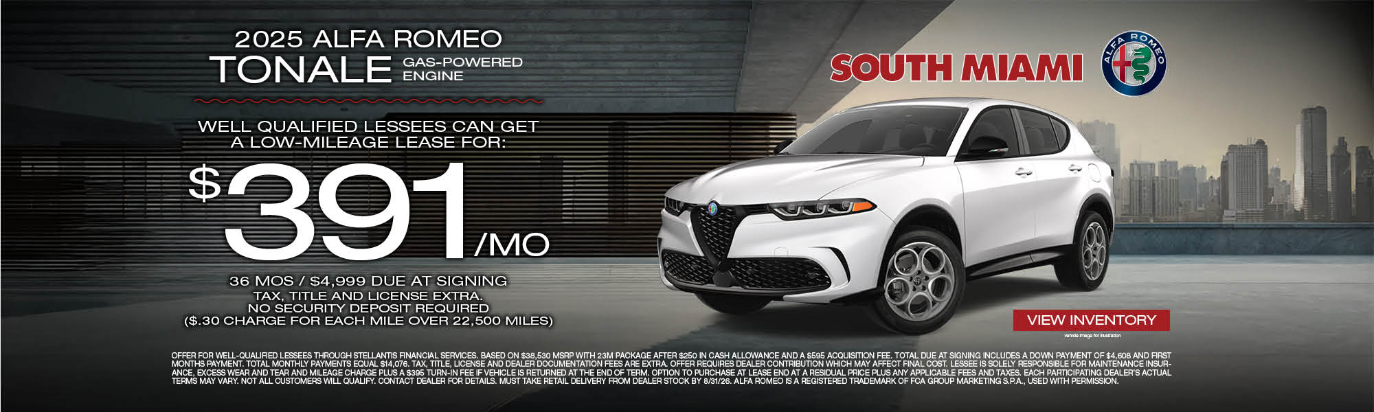 2025 Alfa Romeo Tonale $391