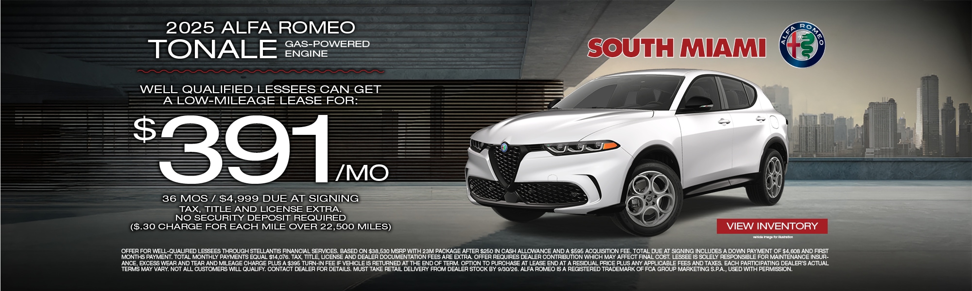 2025 Alfa Romeo Tonale $391