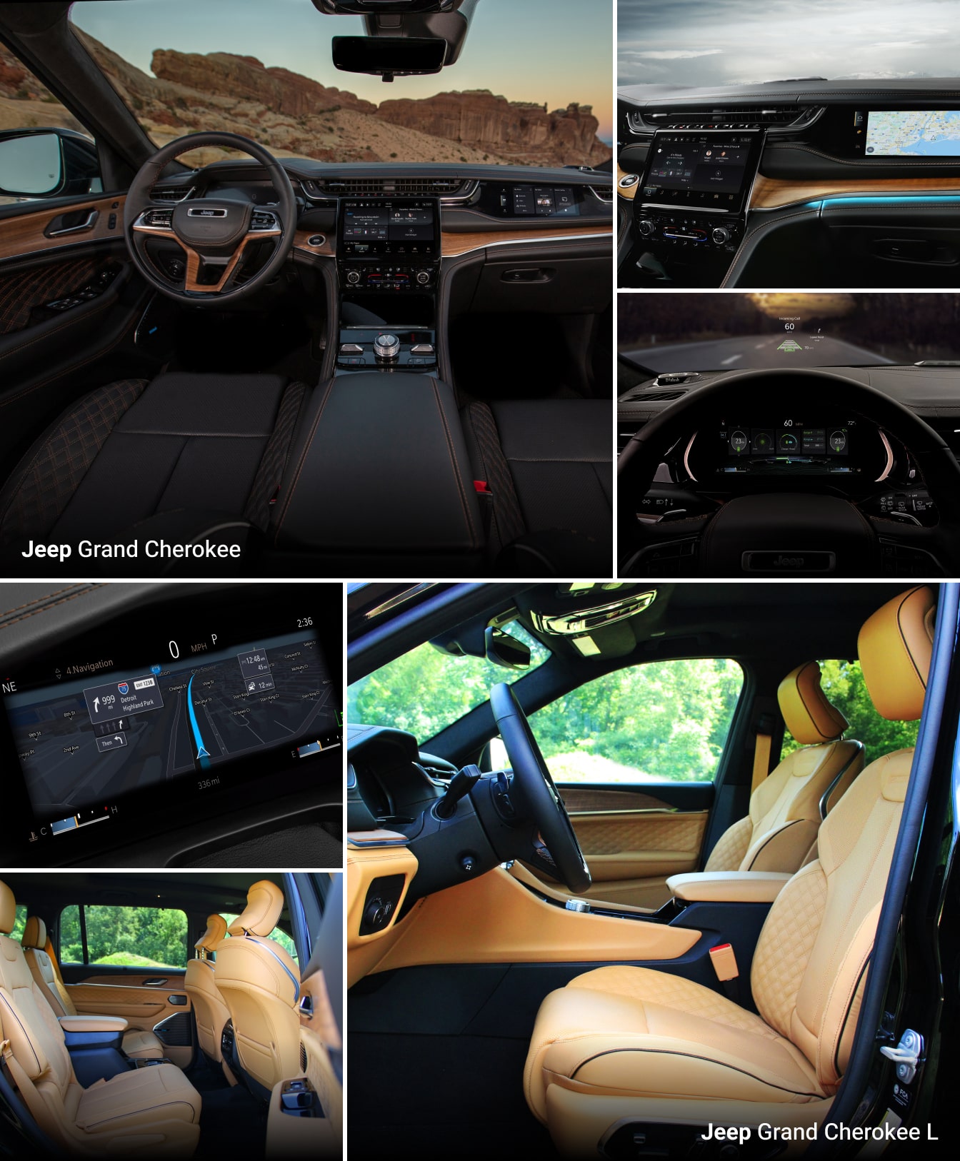 Jeep Grand Cherokee vs. Jeep Grand Cherokee L Interior