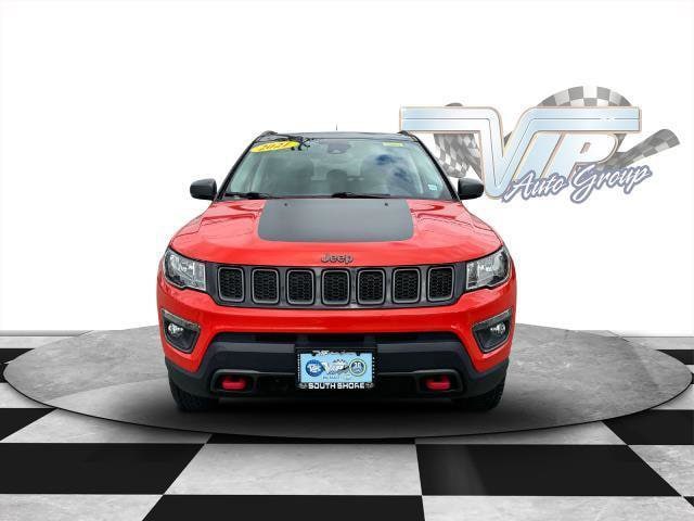 Used 2021 Jeep Compass Trailhawk with VIN 3C4NJDDBXMT547968 for sale in Lindenhurst, NY