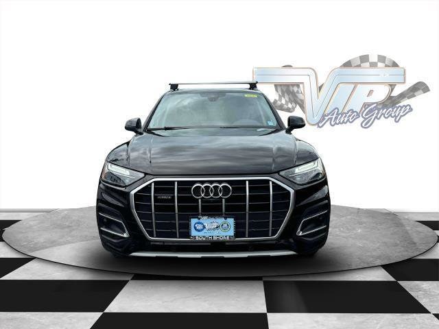 Used 2021 Audi Q5 Premium Plus with VIN WA1BAAFY4M2111602 for sale in Lindenhurst, NY