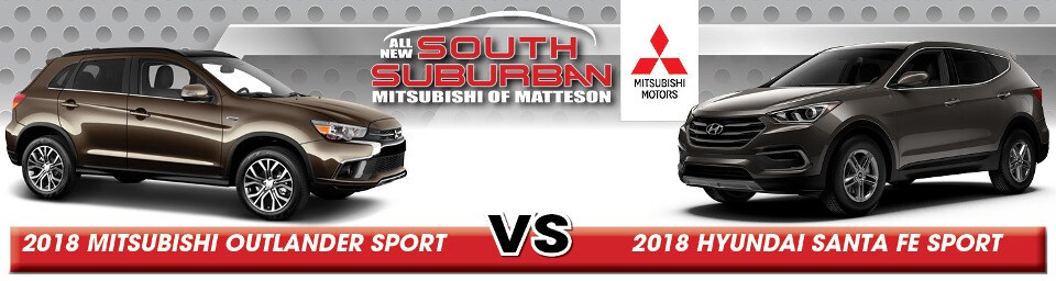 2018 Mitsubishi Outlander Sport vs. 2018 Hyundai Santa Fe Sport