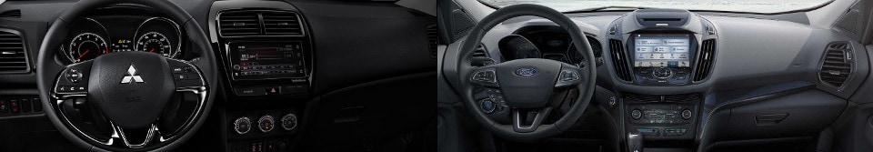 2018 Mitsubishi Outlander Sport and Ford Escape Interior