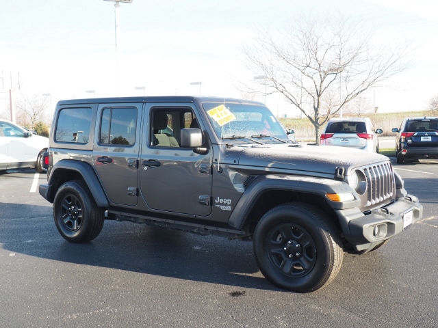 Used 2018 Jeep All-New Wrangler Unlimited Sport with VIN 1C4HJXDN4JW198031 for sale in Matteson, IL