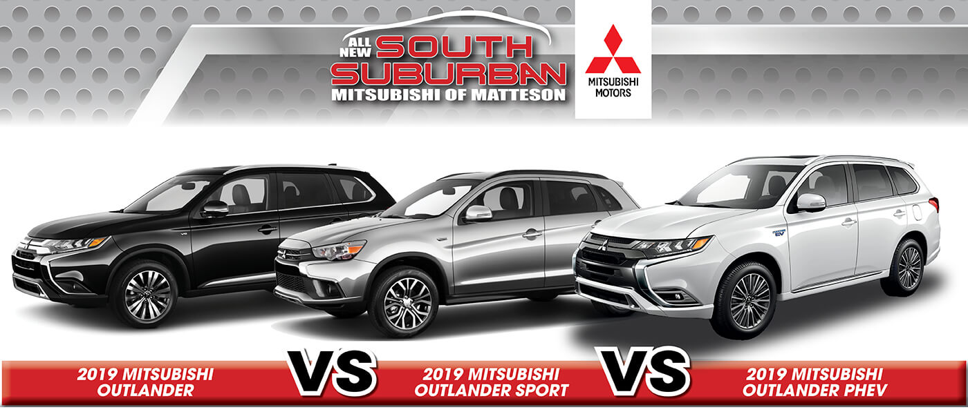 2019 Mitsubishi Outlander vs. Outlander Sport vs. Outlander PHEV