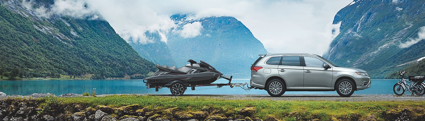 2019 Mitsubishi Outlander PHEV exterior sideview by water