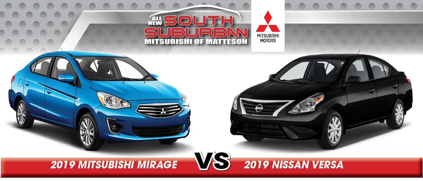 2019 Mitsubishi Mirage vs. Nissan Versa How Do They Compare?