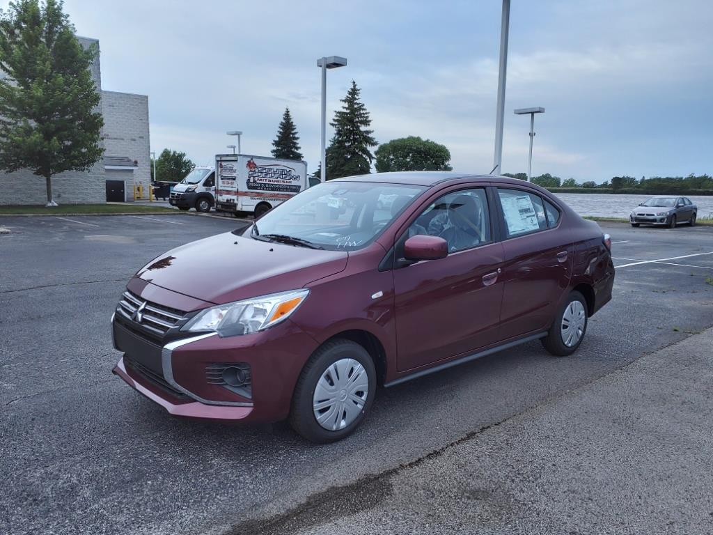 New 2024 Mitsubishi Mirage G4 ES in Wine Red Metallic For Sale in MATTESON IL Stock 10601