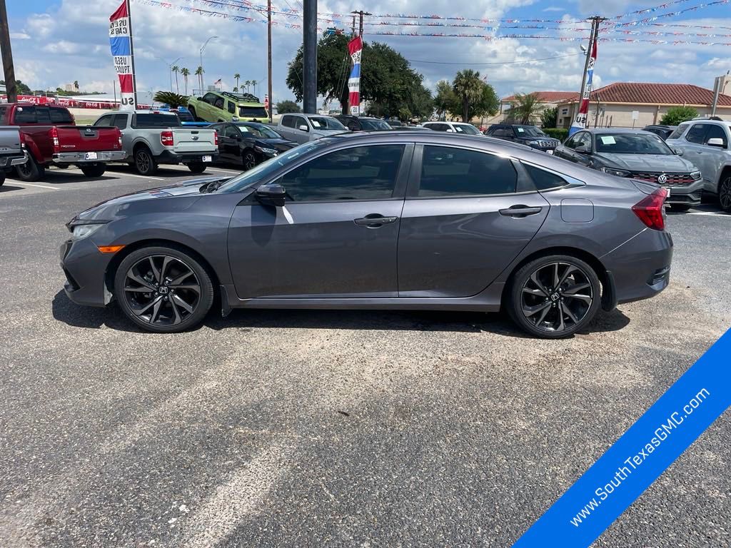 Used 2019 Honda Civic Sport with VIN 2HGFC2F87KH595701 for sale in Mcallen, TX