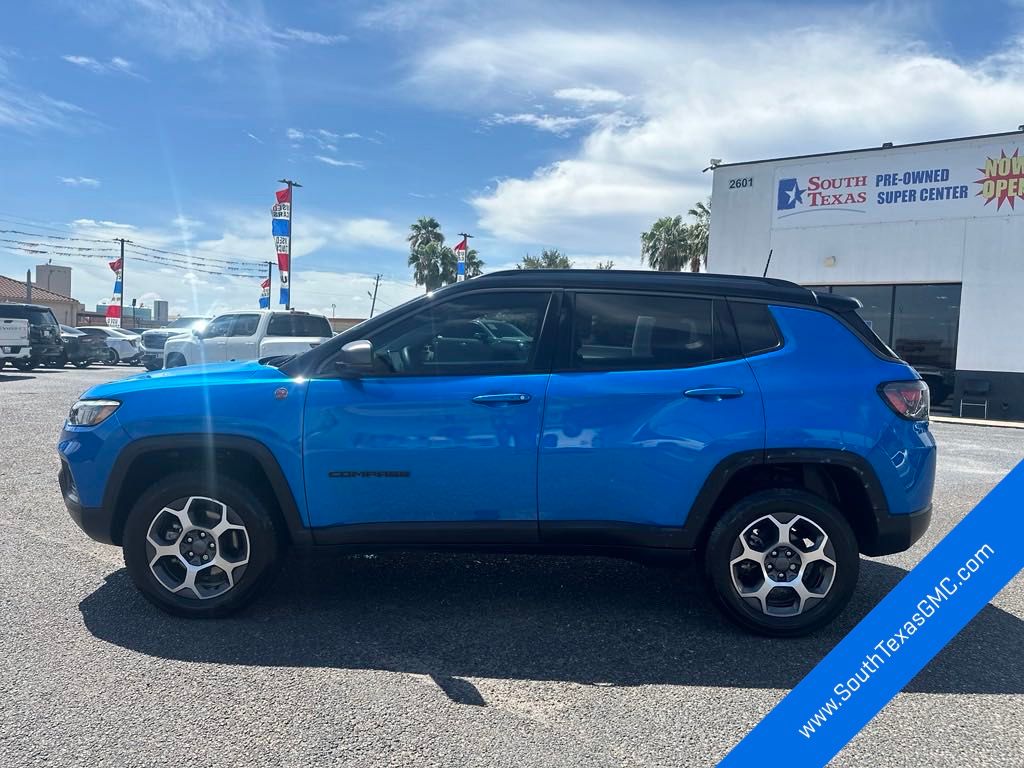 Used 2022 Jeep Compass Trailhawk with VIN 3C4NJDDB3NT122769 for sale in Mcallen, TX