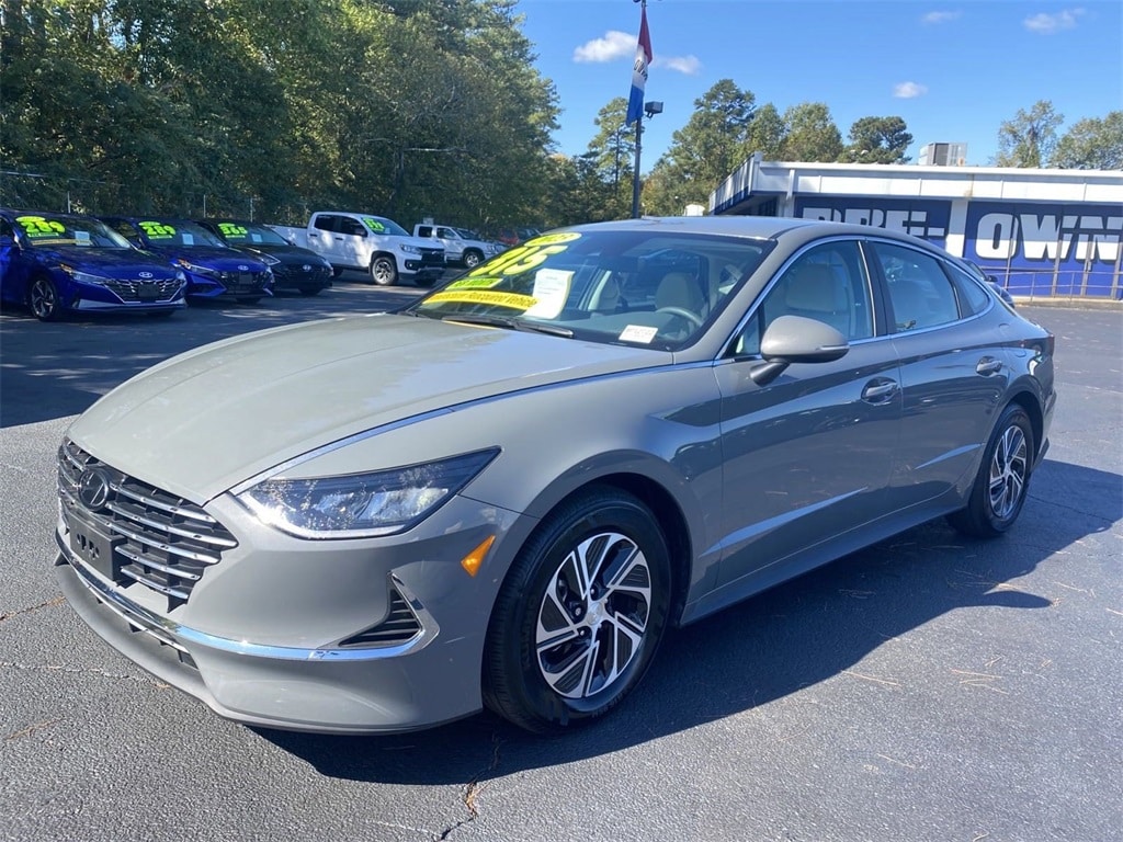 Used 2023 Hyundai Sonata Hybrid Blue with VIN KMHL24JJ0PA055182 for sale in Riverdale, GA