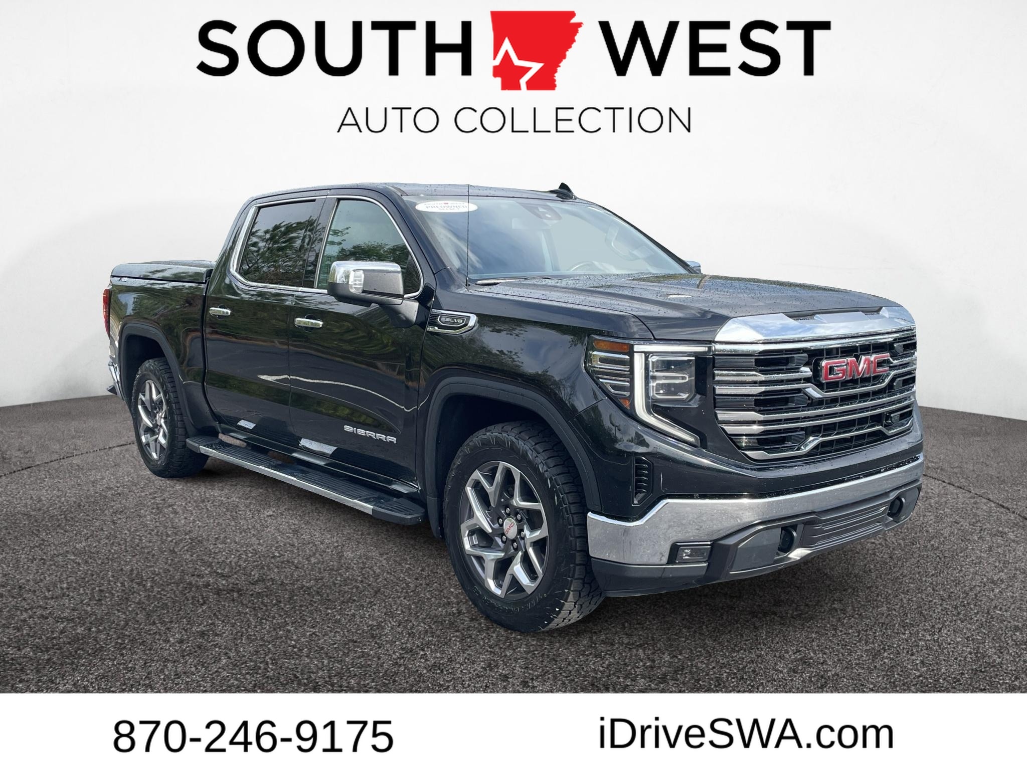 Used 2023 GMC Sierra 1500 SLT with VIN 3GTUUDED2PG235076 for sale in Little Rock