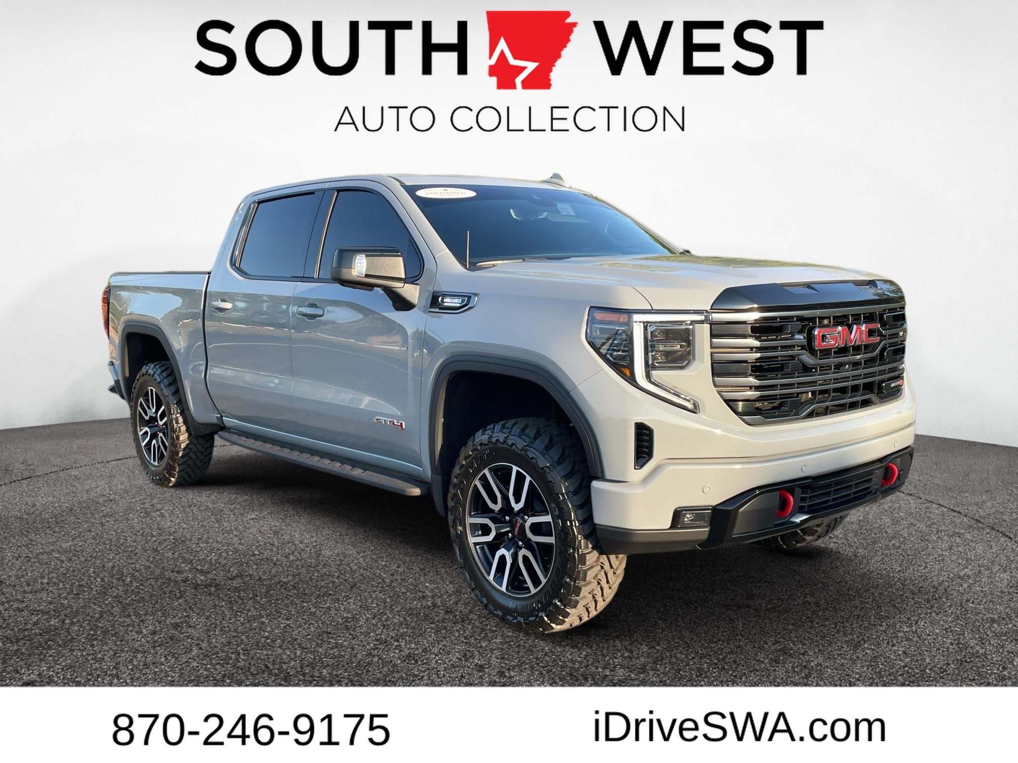 Used 2025 GMC Sierra 1500 AT4 with VIN 3GTUUEE85SG222484 for sale in Little Rock