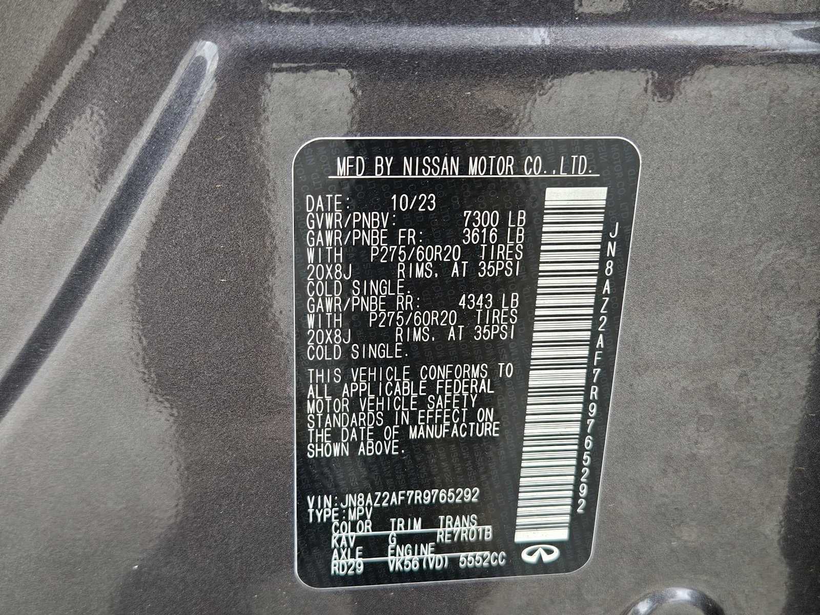 Thumbnail: 2024 INFINITI QX80 - 36