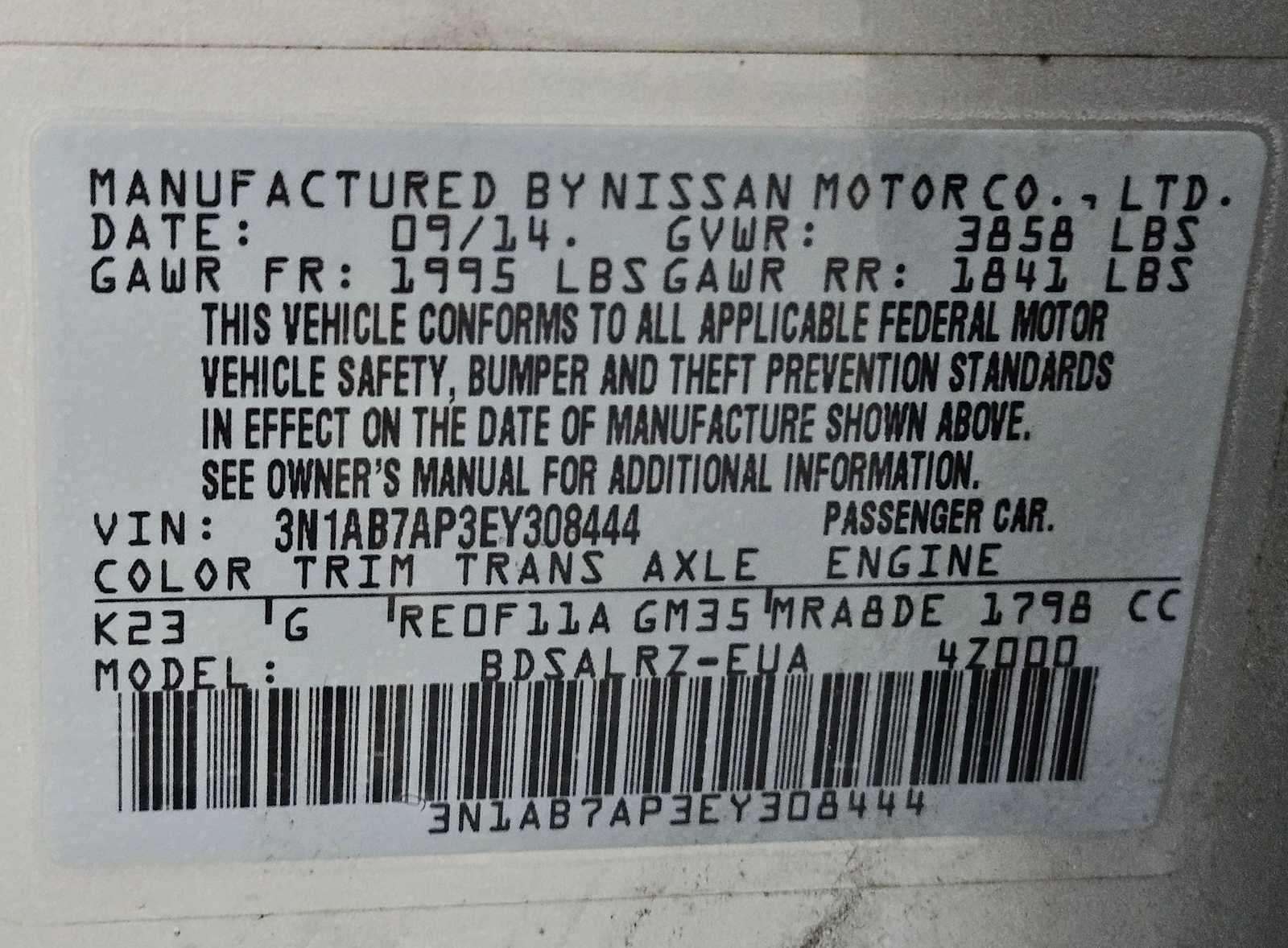 Thumbnail: 2014 Nissan Sentra - 26