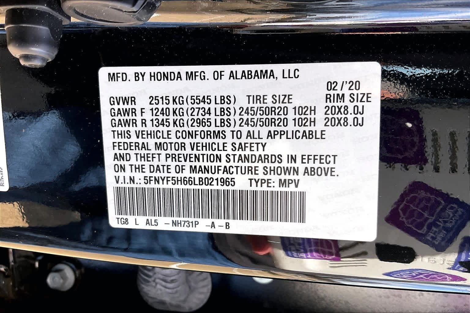 Thumbnail: 2020 Honda Pilot - 19