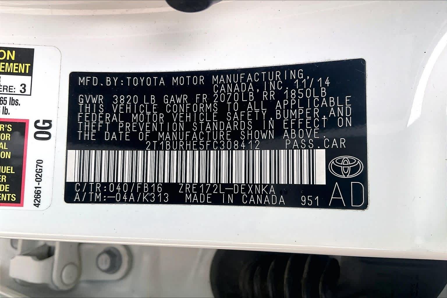 Thumbnail: 2015 Toyota Corolla - 20