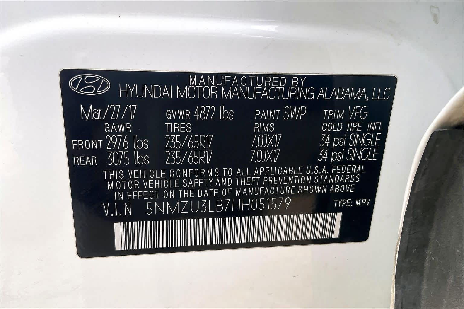 Thumbnail: 2017 Hyundai Santa Fe - 20