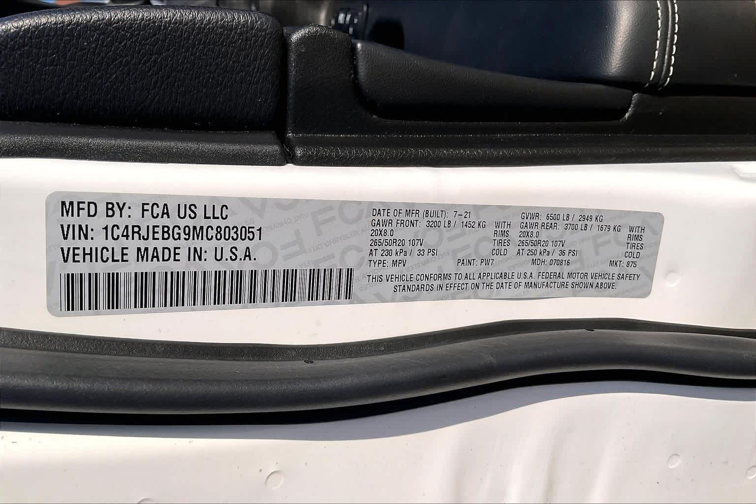 Thumbnail: 2021 Jeep Grand Cherokee - 19