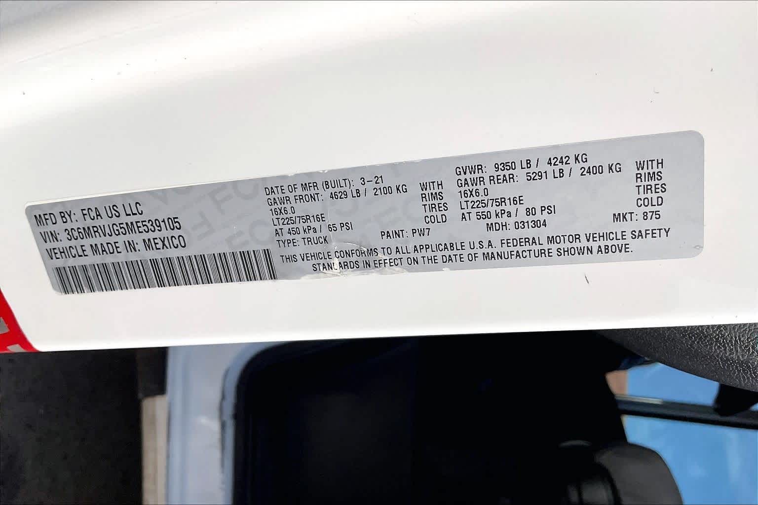 Thumbnail: 2021 RAM ProMaster - 20