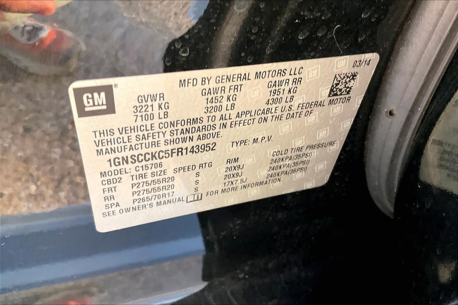 Thumbnail: 2015 Chevrolet Tahoe - 20