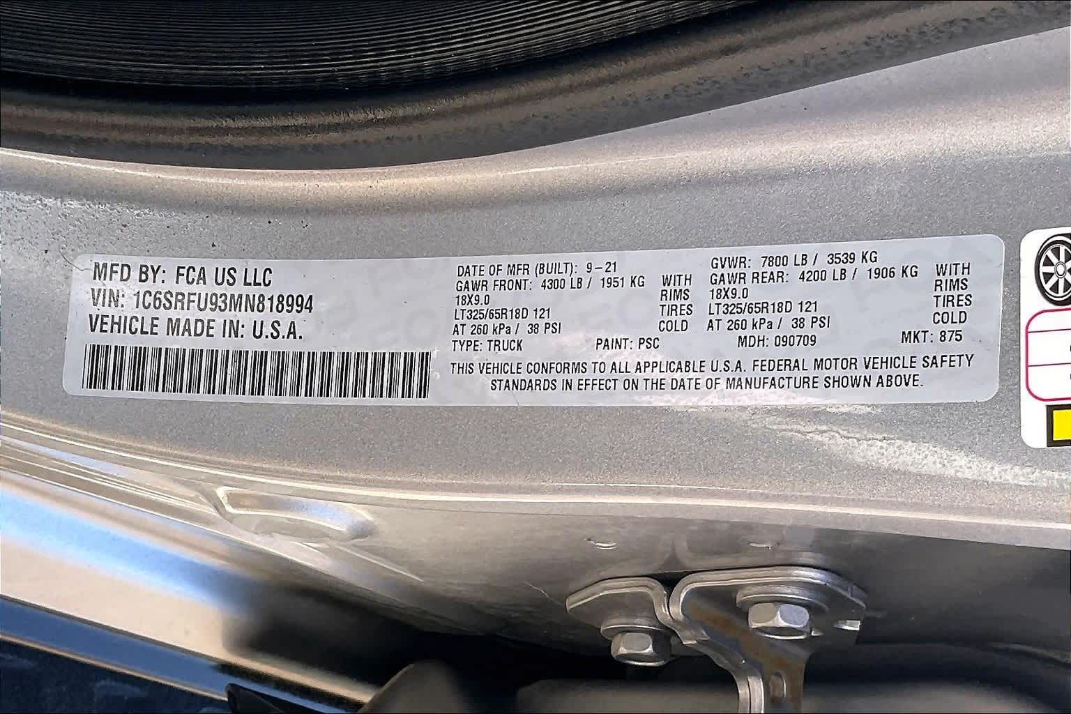 Thumbnail: 2021 RAM 1500 - 18