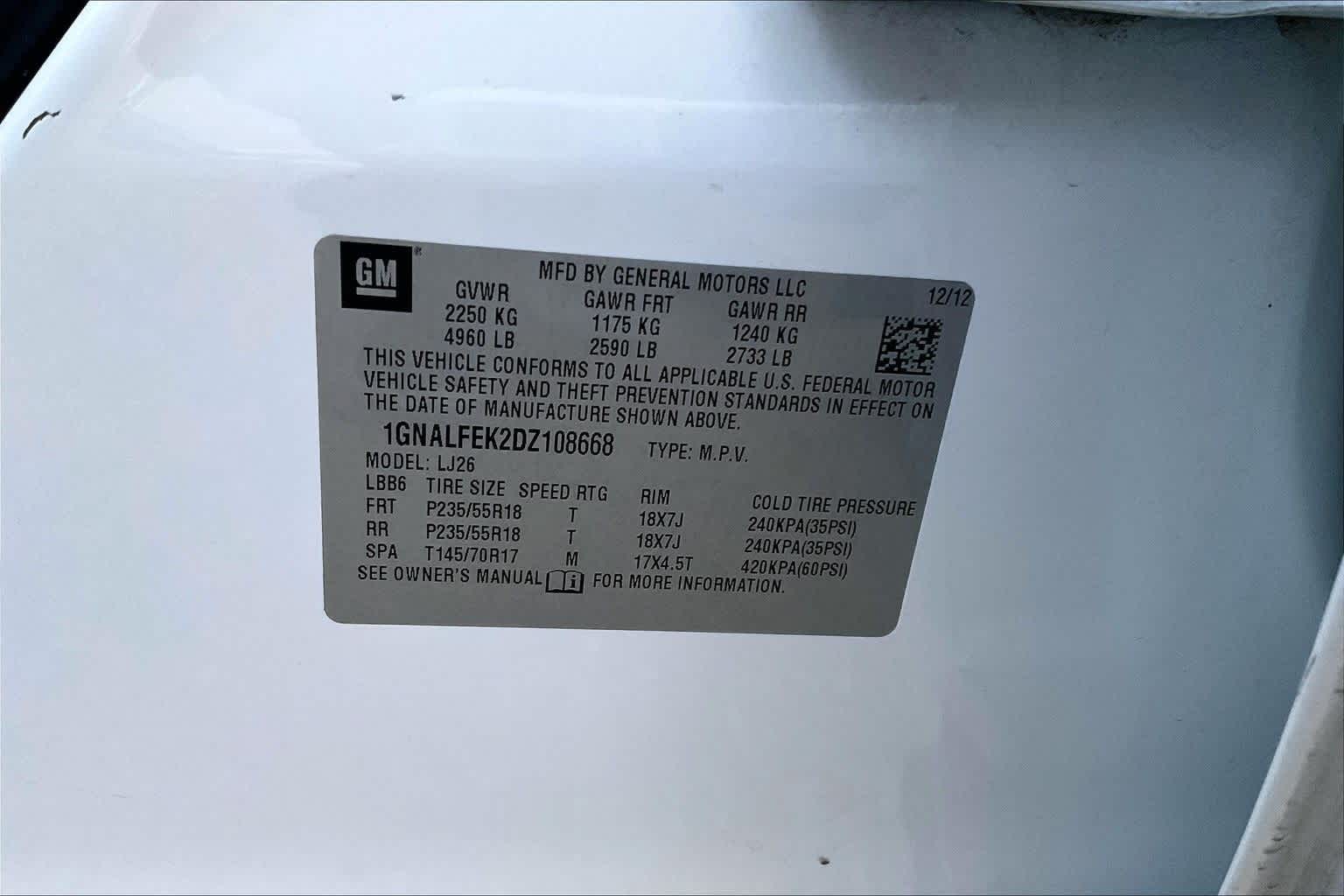 Thumbnail: 2013 Chevrolet Equinox - 19