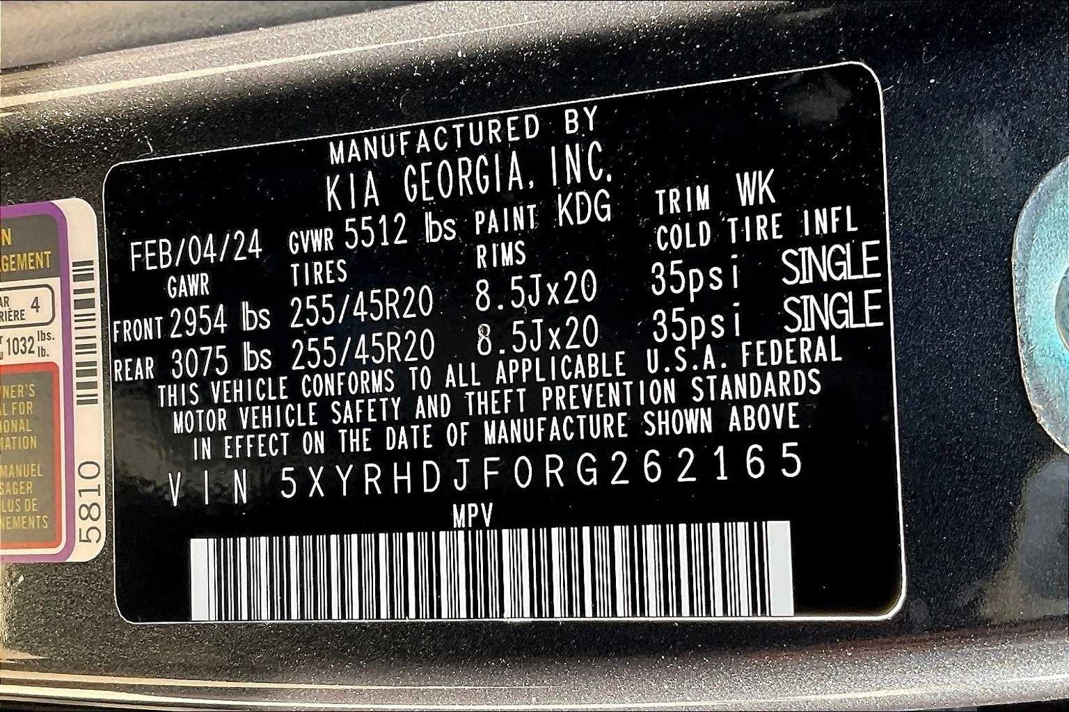 Thumbnail: 2024 Kia Sorento - 20