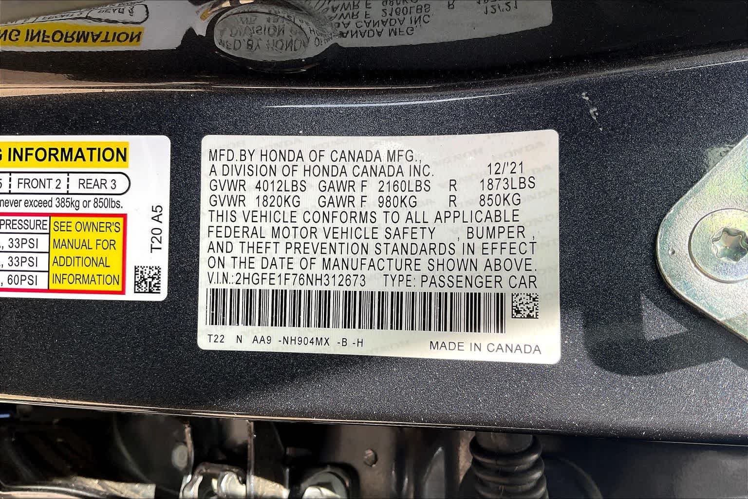 Thumbnail: 2022 Honda Civic - 20