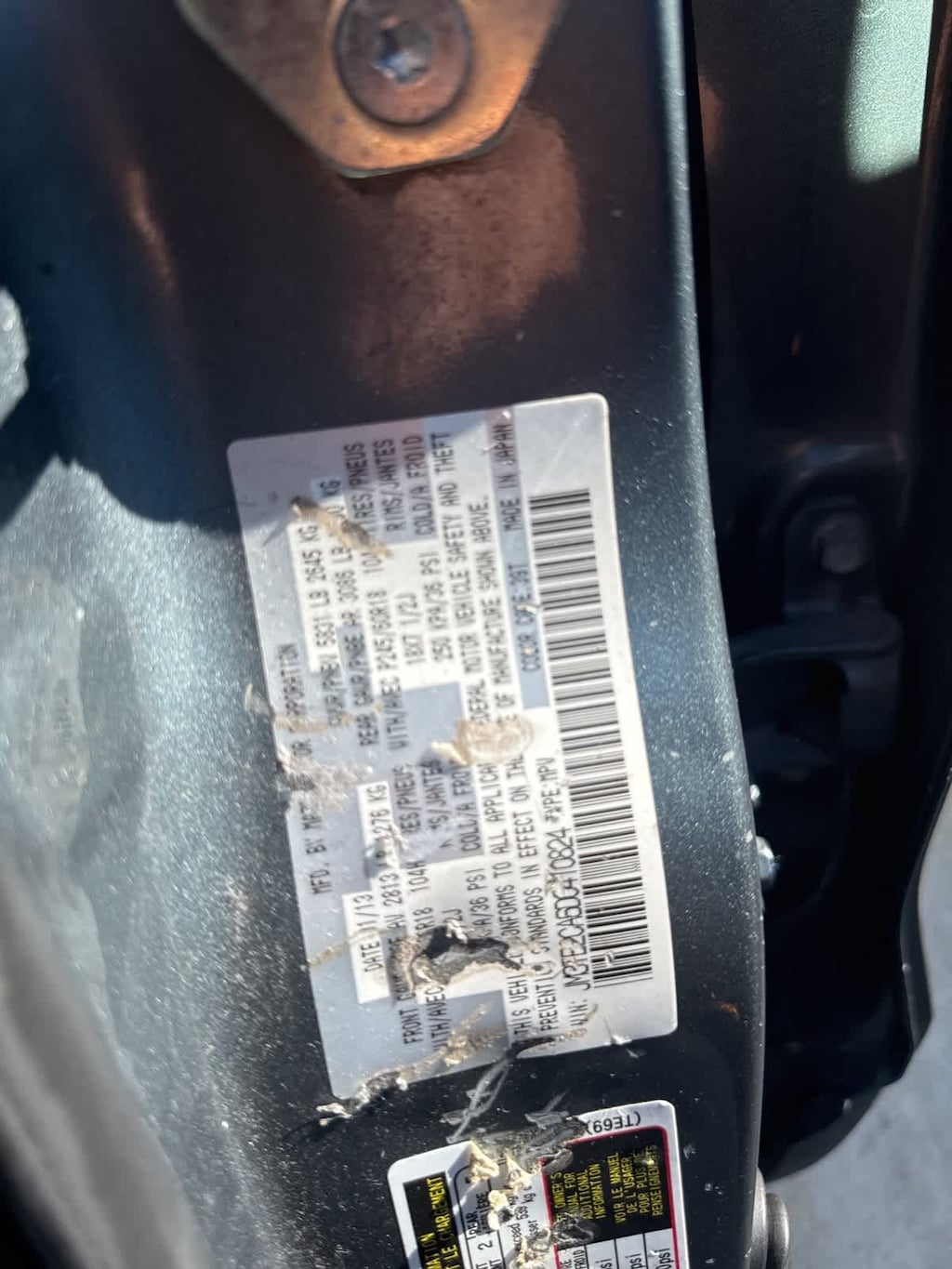 Used 2013 Mazda Mazda CX-9 Touring SUV